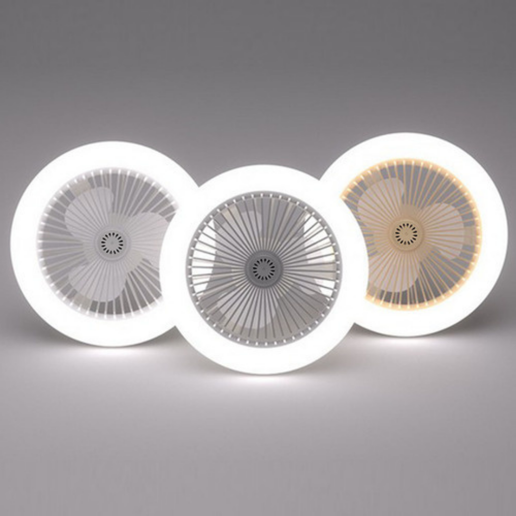 Lámpara Ventilador De Techo Led Con Cont