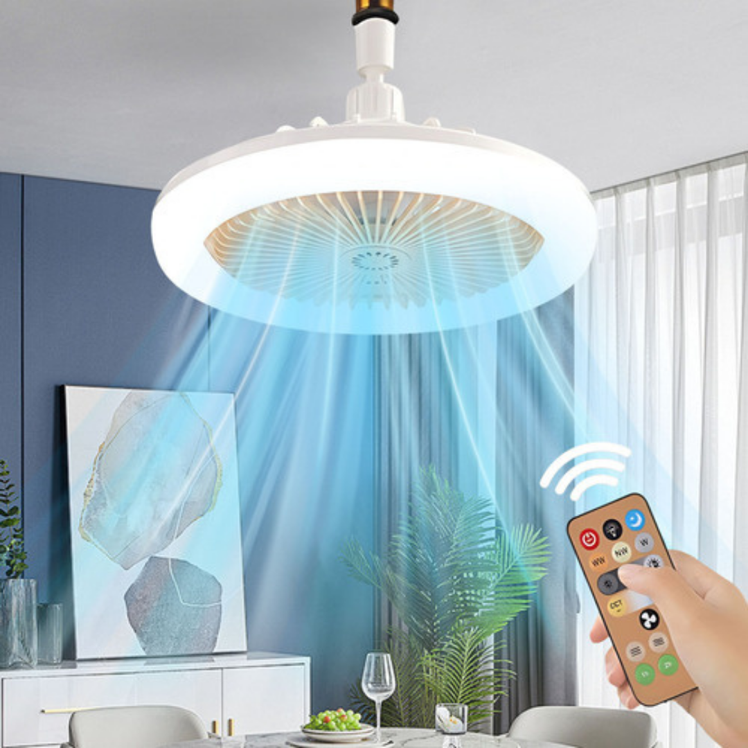 Lámpara Ventilador De Techo Led Con Cont