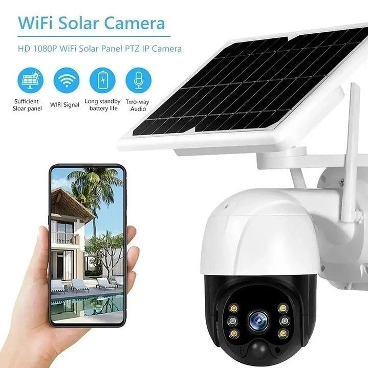 Camara Seguridad Solar Wifi Ptz Mcasa