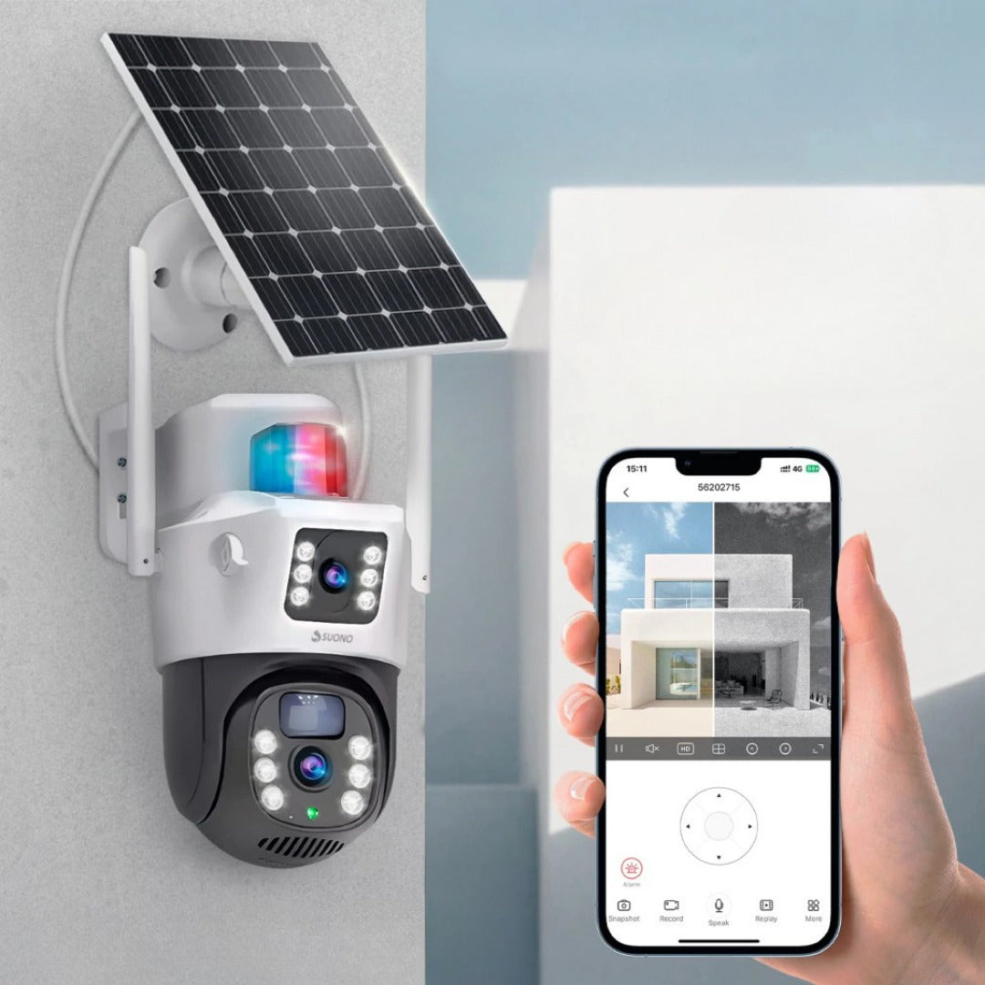 Camara Solar Mcasa 2k Doble Lente 360°