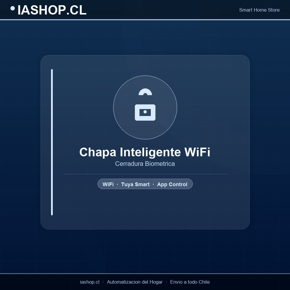 Chapa Inteligente WiFi Tuya - Cerradura Biométrica con Huella Digital
