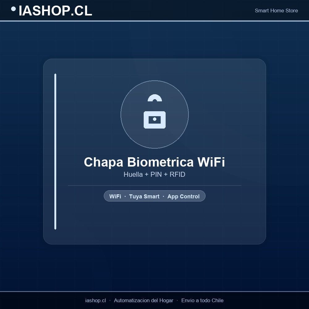 Chapa Inteligente Biométrica WiFi - Huella + PIN + Tarjeta RFID