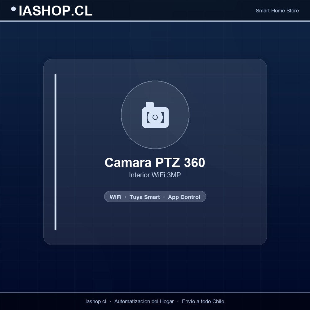 Cámara PTZ 360° Interior WiFi 3MP - Auto-Tracking Tuya