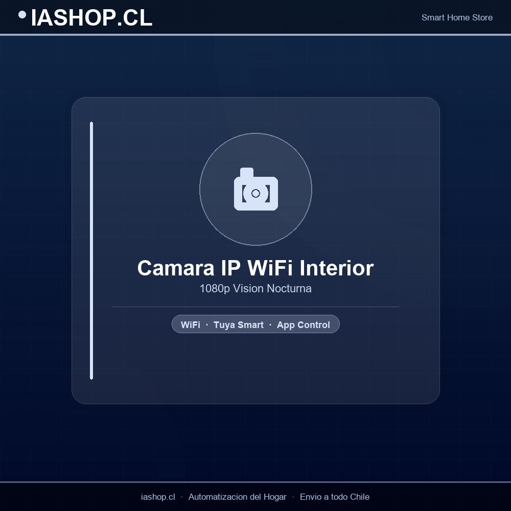 Cámara IP WiFi Interior 1080p - Visión Nocturna y Detección Movimiento